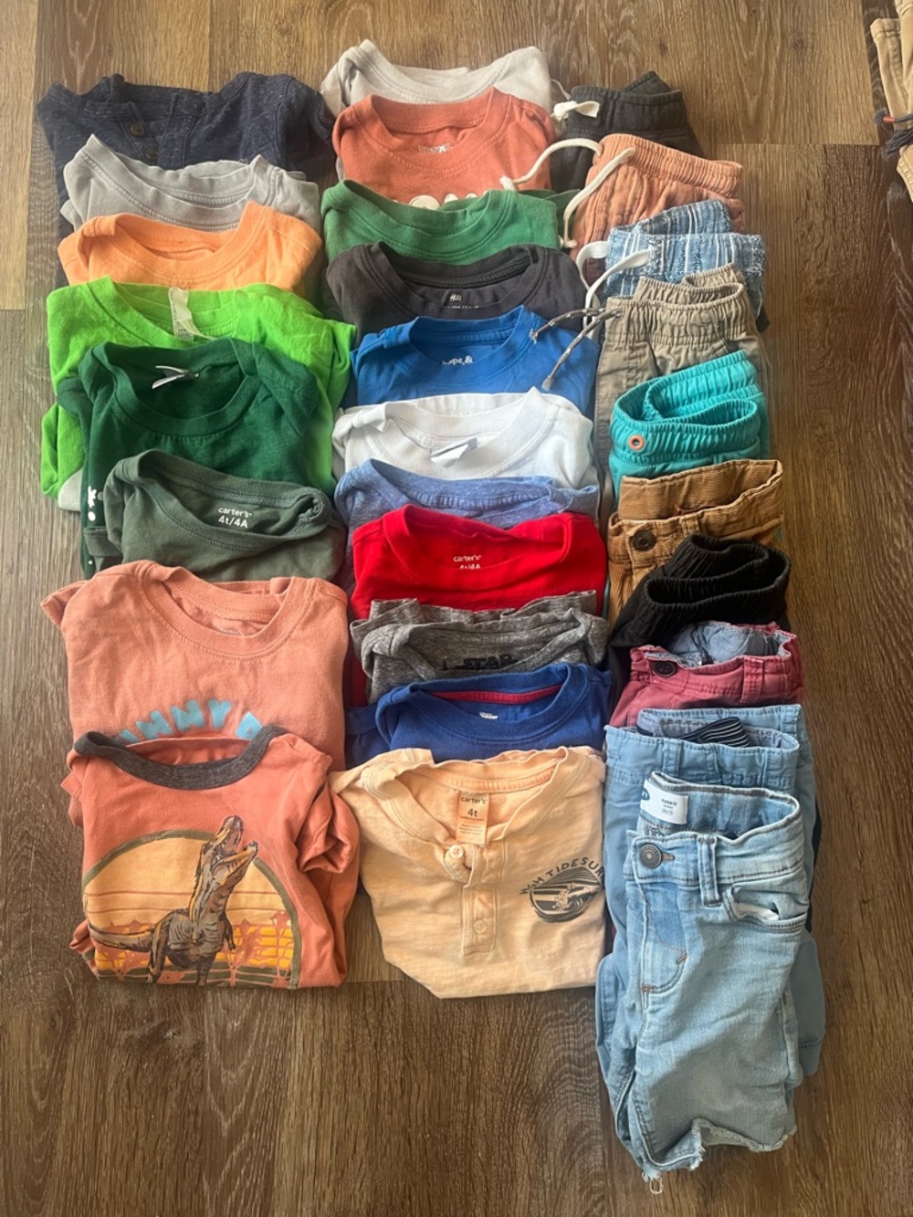 4T Boys 29 Item Short Sleeve/Shorts Lot